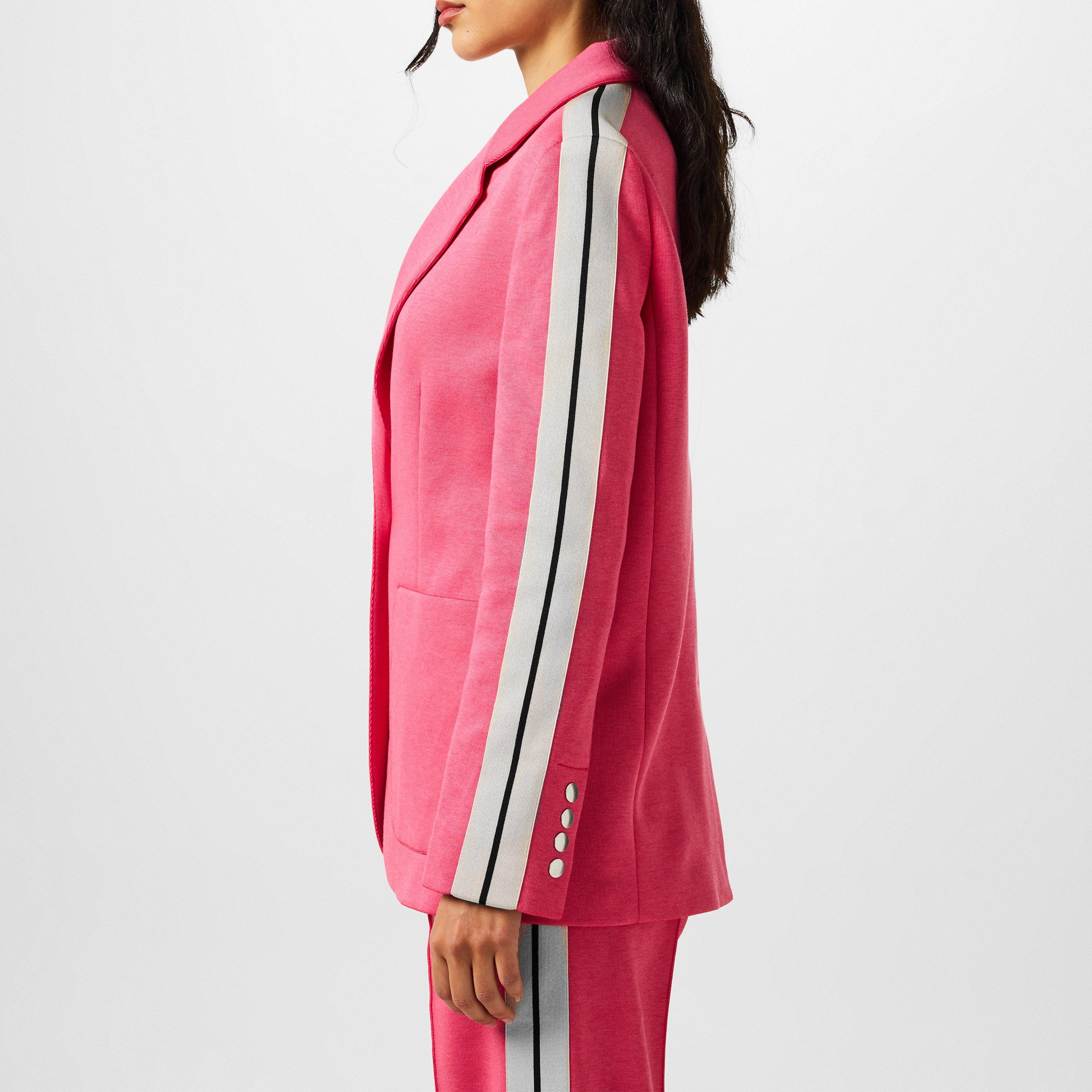 Track Button Long Sleeve Blazer