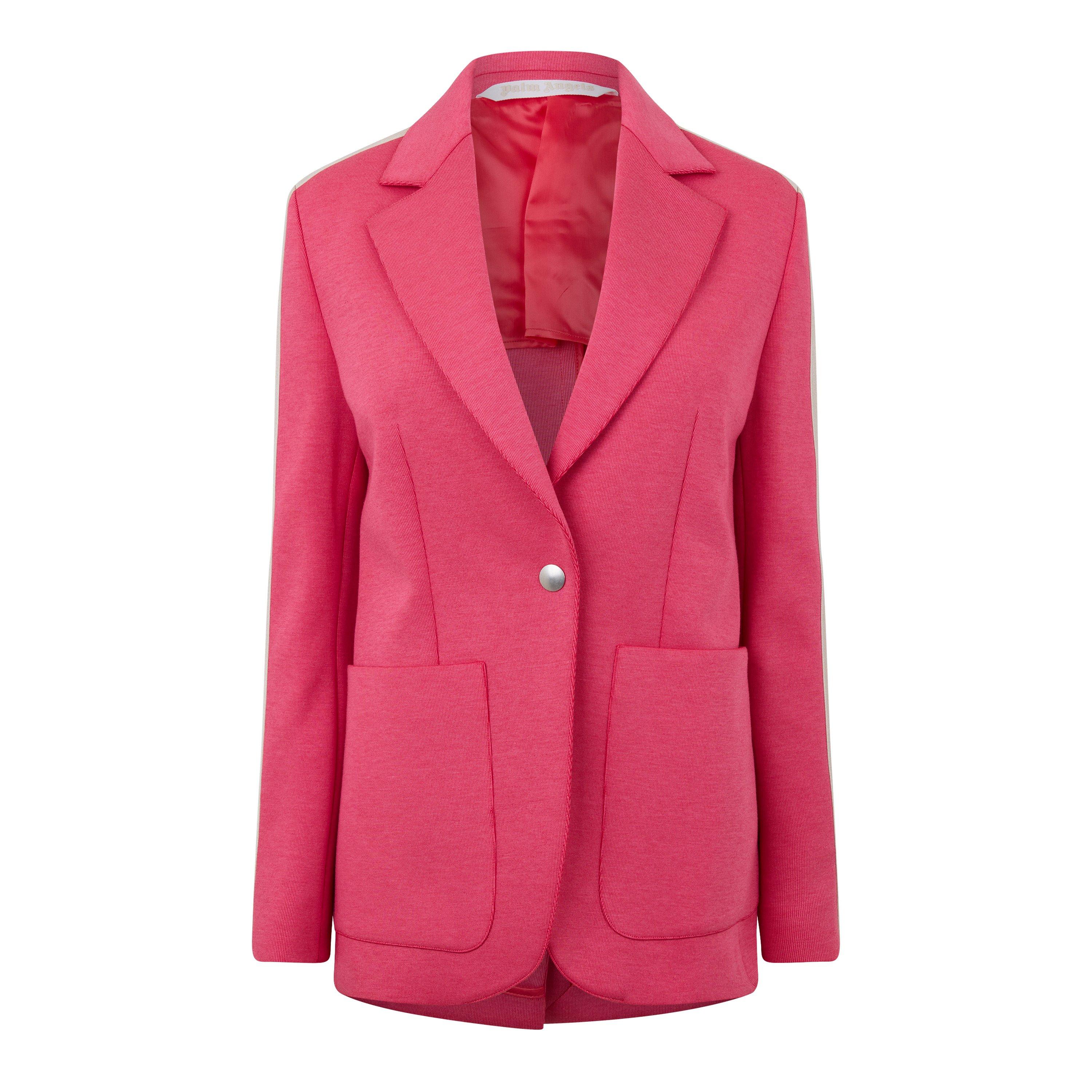 Track Button Long Sleeve Blazer