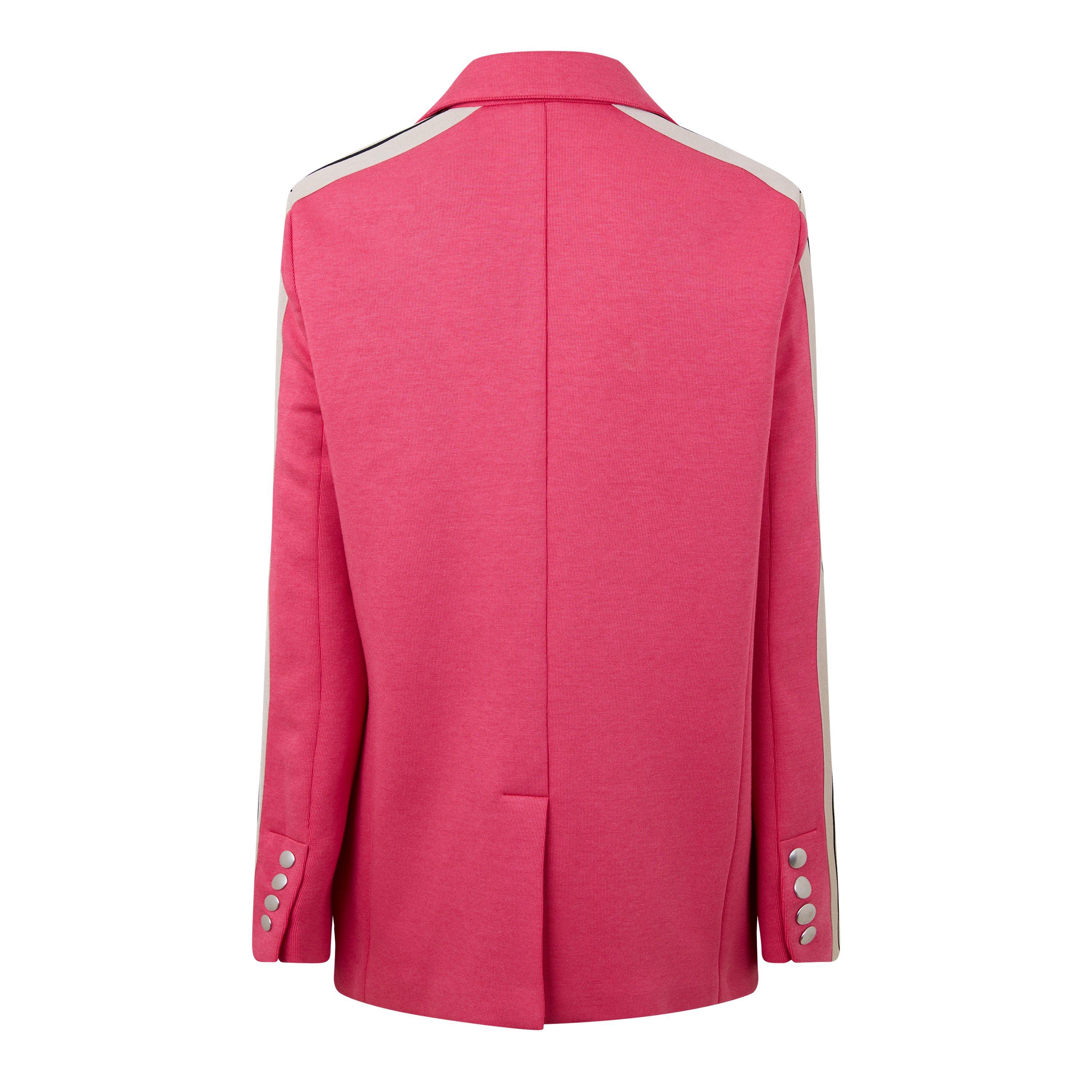 Track Button Long Sleeve Blazer