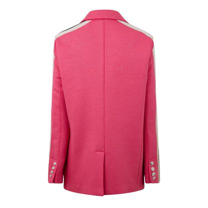 Track Button Long Sleeve Blazer