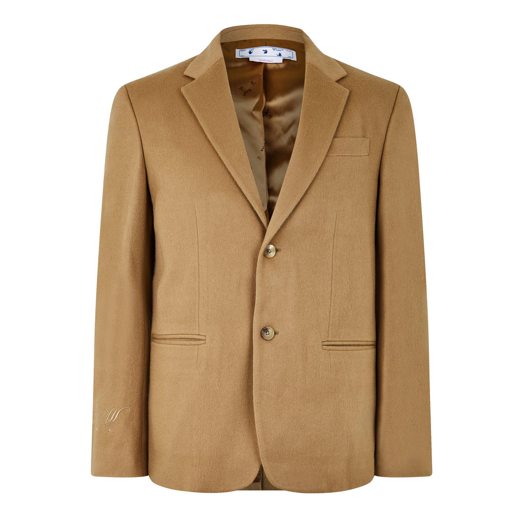 Logo Patch Single-Breasted Blazer