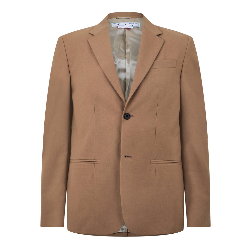 Double Breasted Drill Relaxed Blazer