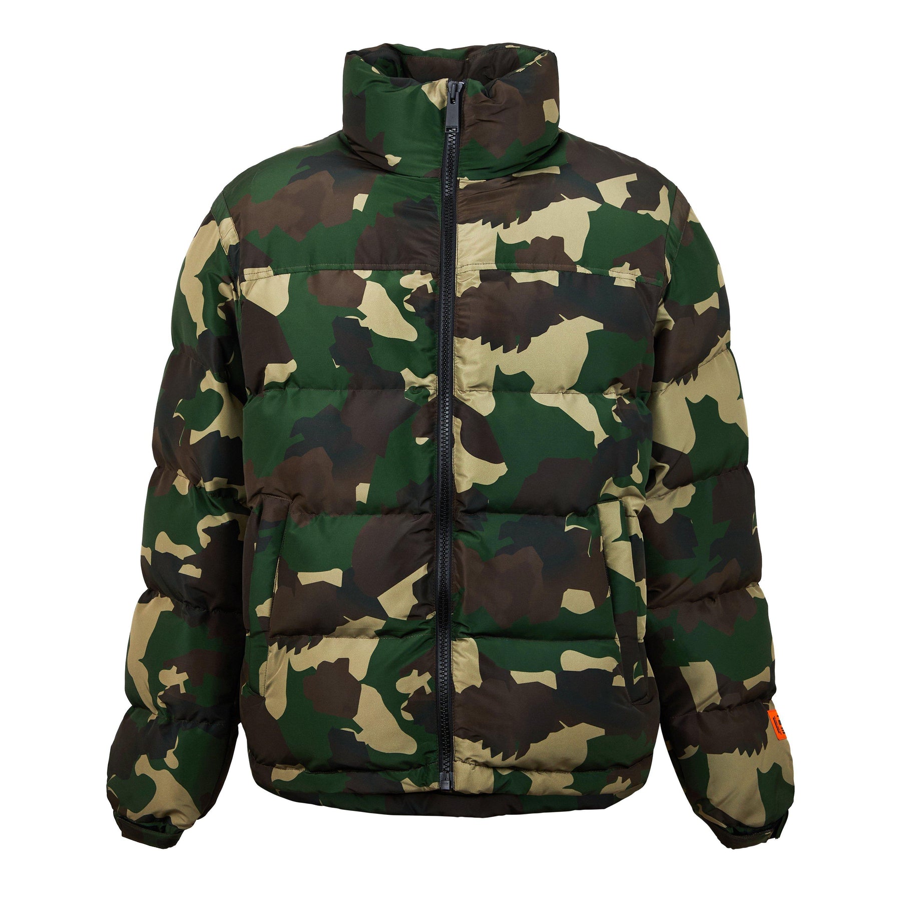 Nylon Camo Puffer Jacket