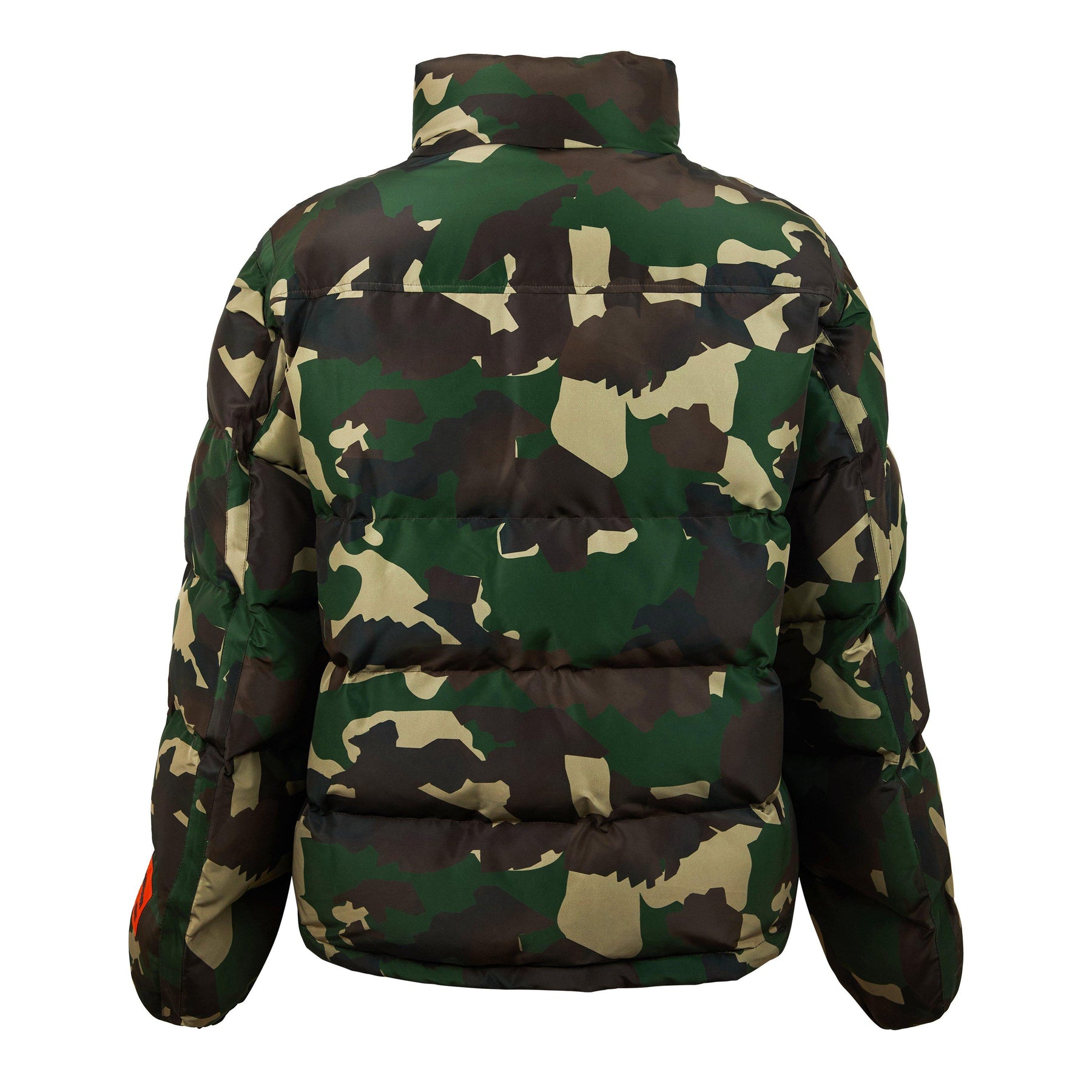 Nylon Camo Puffer Jacket