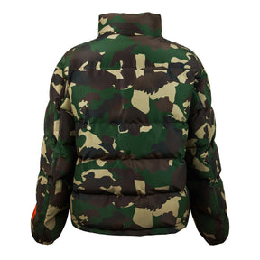 Nylon Camo Puffer Jacket