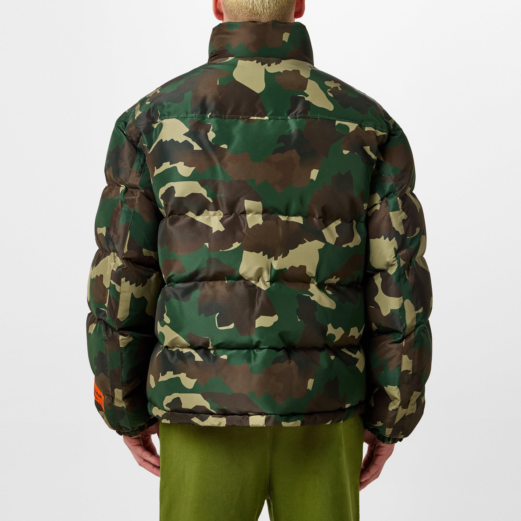 Nylon Camo Puffer Jacket