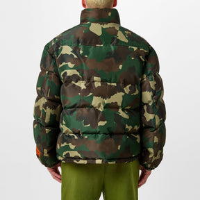 Nylon Camo Puffer Jacket