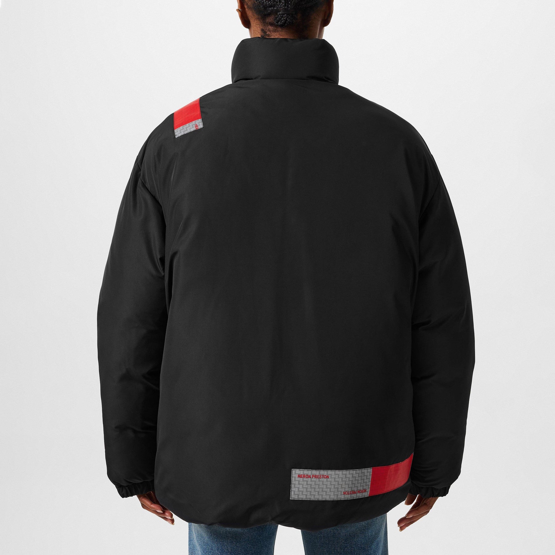 Logo Patch Padded Coat