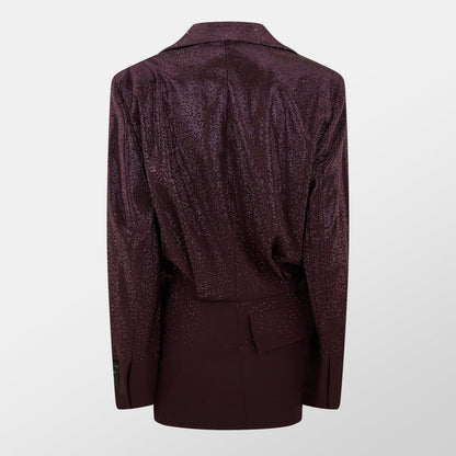 Short Wool Long Sleeve Blazer Dress