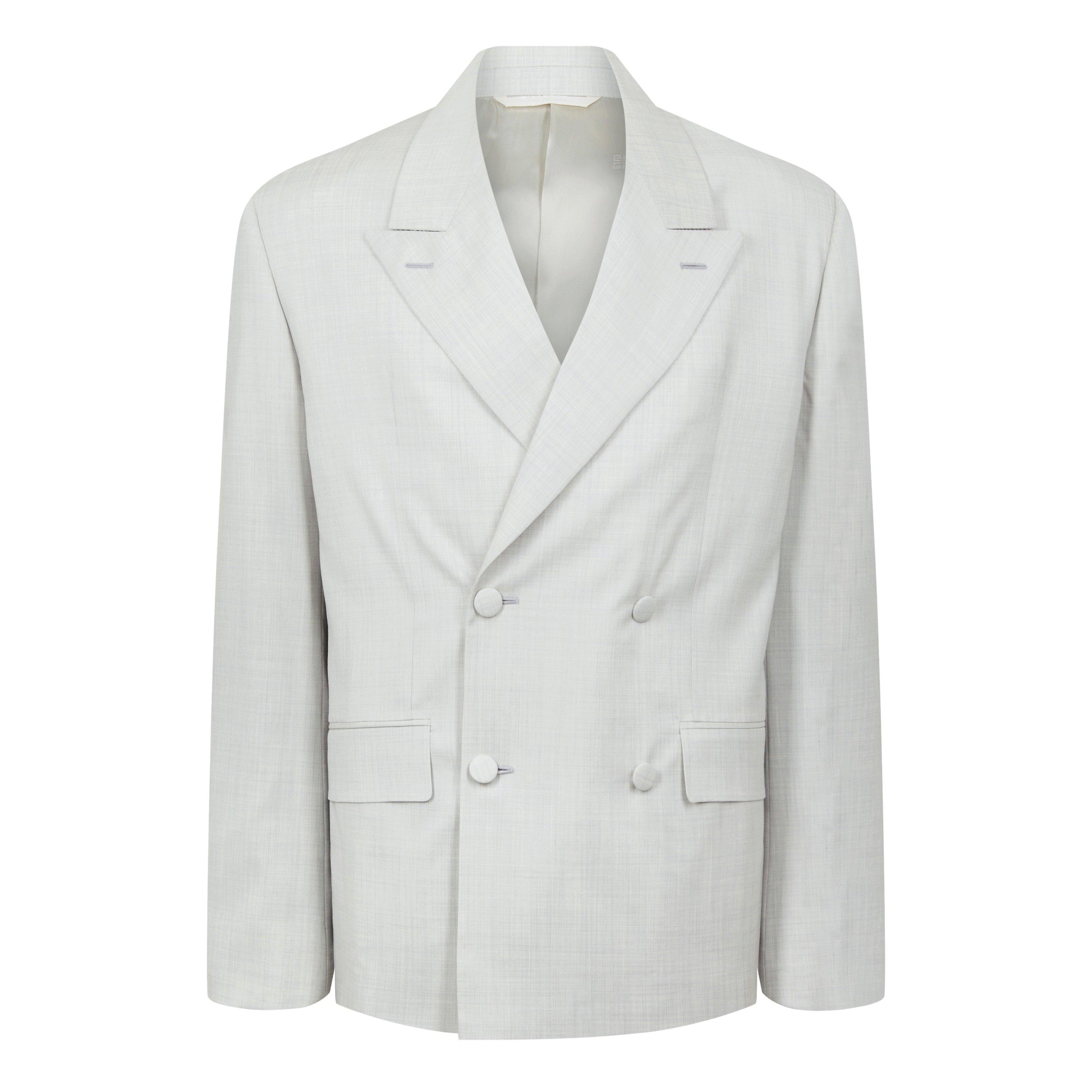 Double-Breasted Wool-Twill Blazer