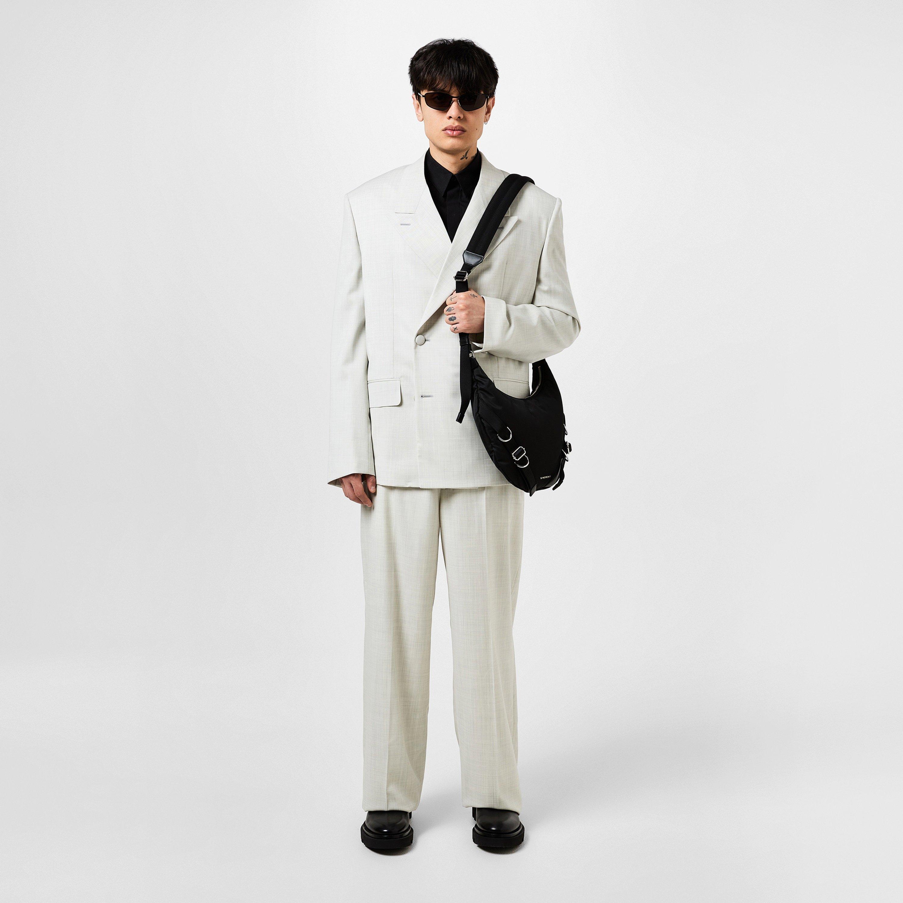 Double-Breasted Wool-Twill Blazer