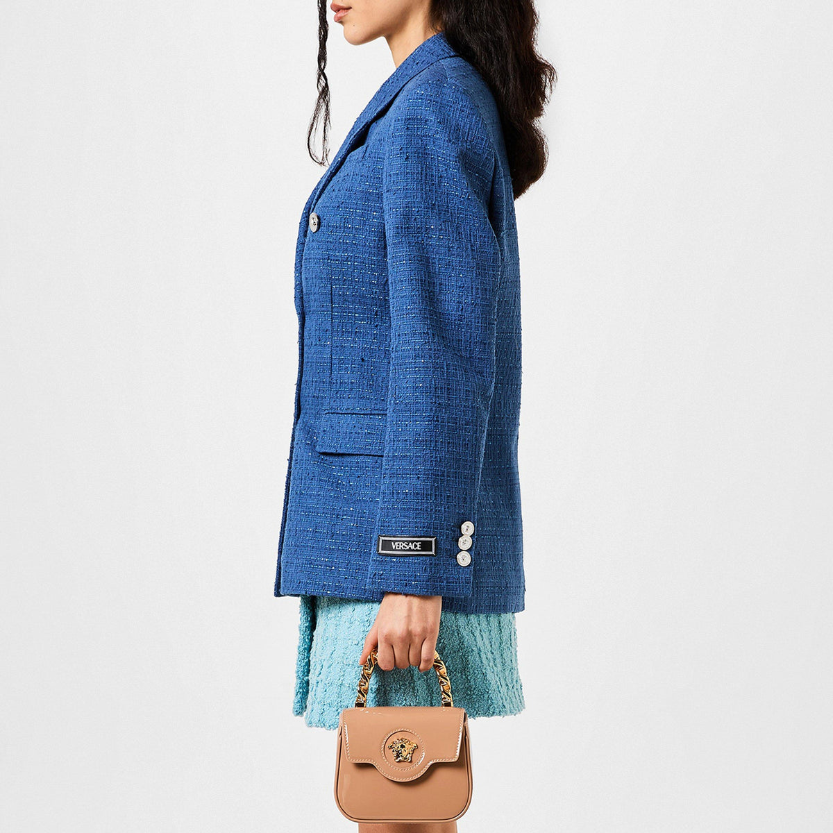 Bouclé Tweed Slim Blazer