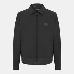 Structured Ribbed Cuff Harrington Jacket
