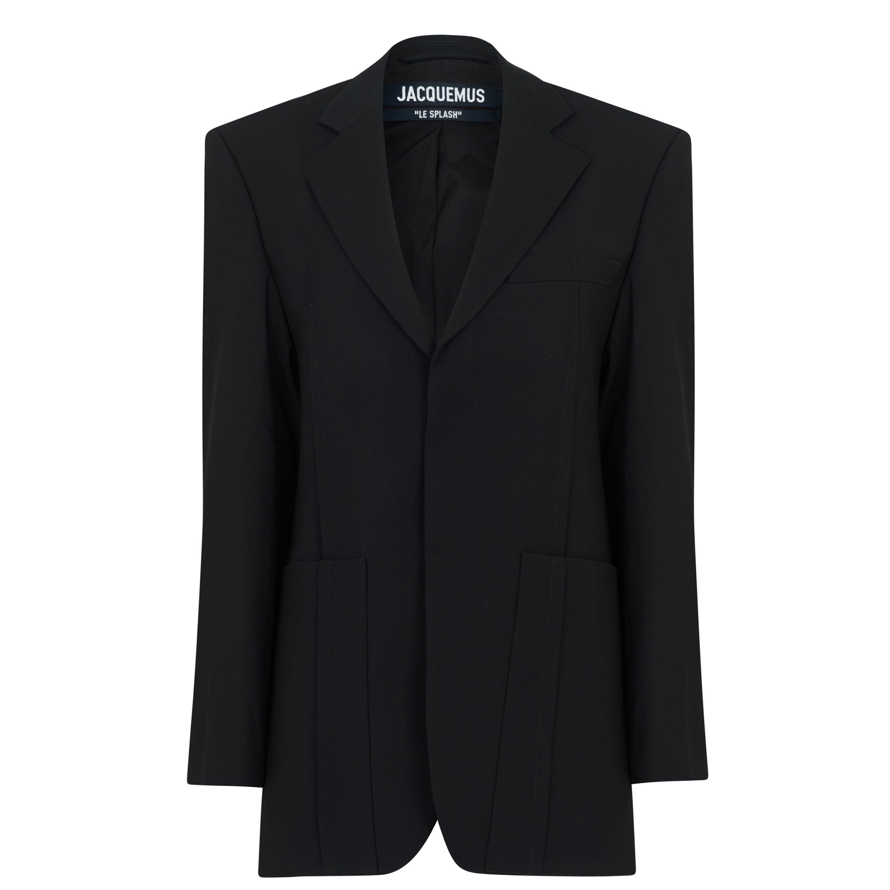 Le Veste D'Homme Oversized Wool Long Sleeve Blazer