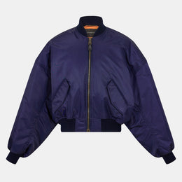 Round Bomber Long Sleeve Zip Parka