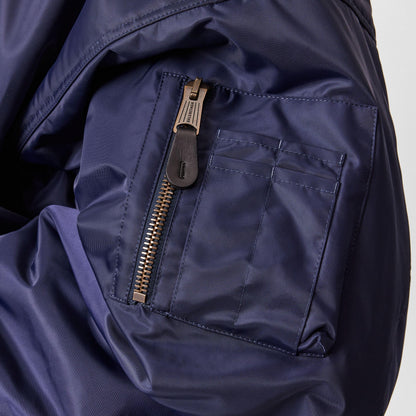 Round Bomber Long Sleeve Zip Parka