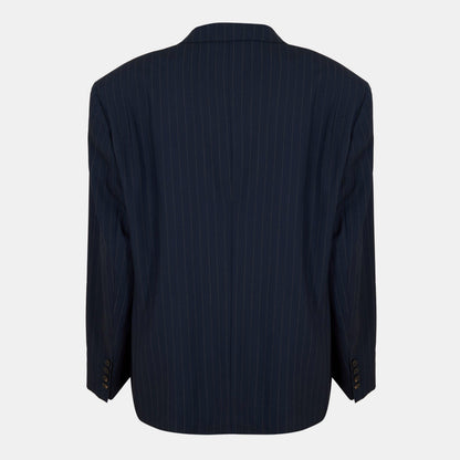 Pinstripe Structured Blazer