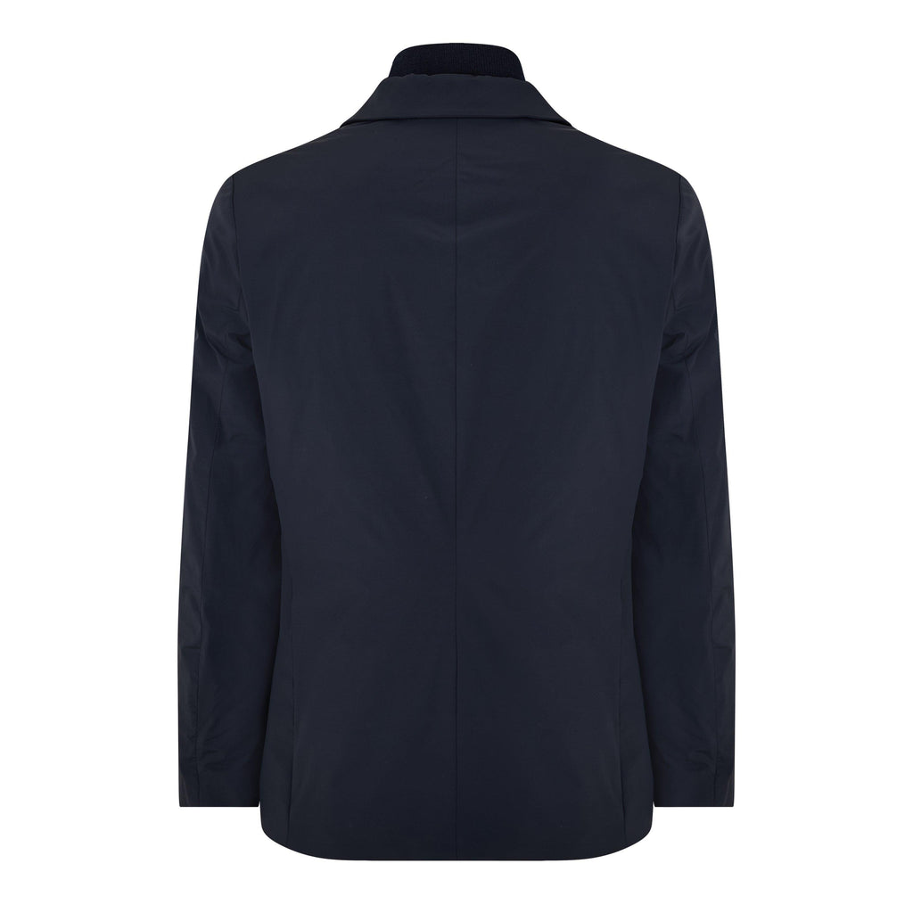 Men's Removable Hoodie Front Pocket Blazer