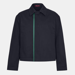 Embossed Cotton Gabardine Jacket