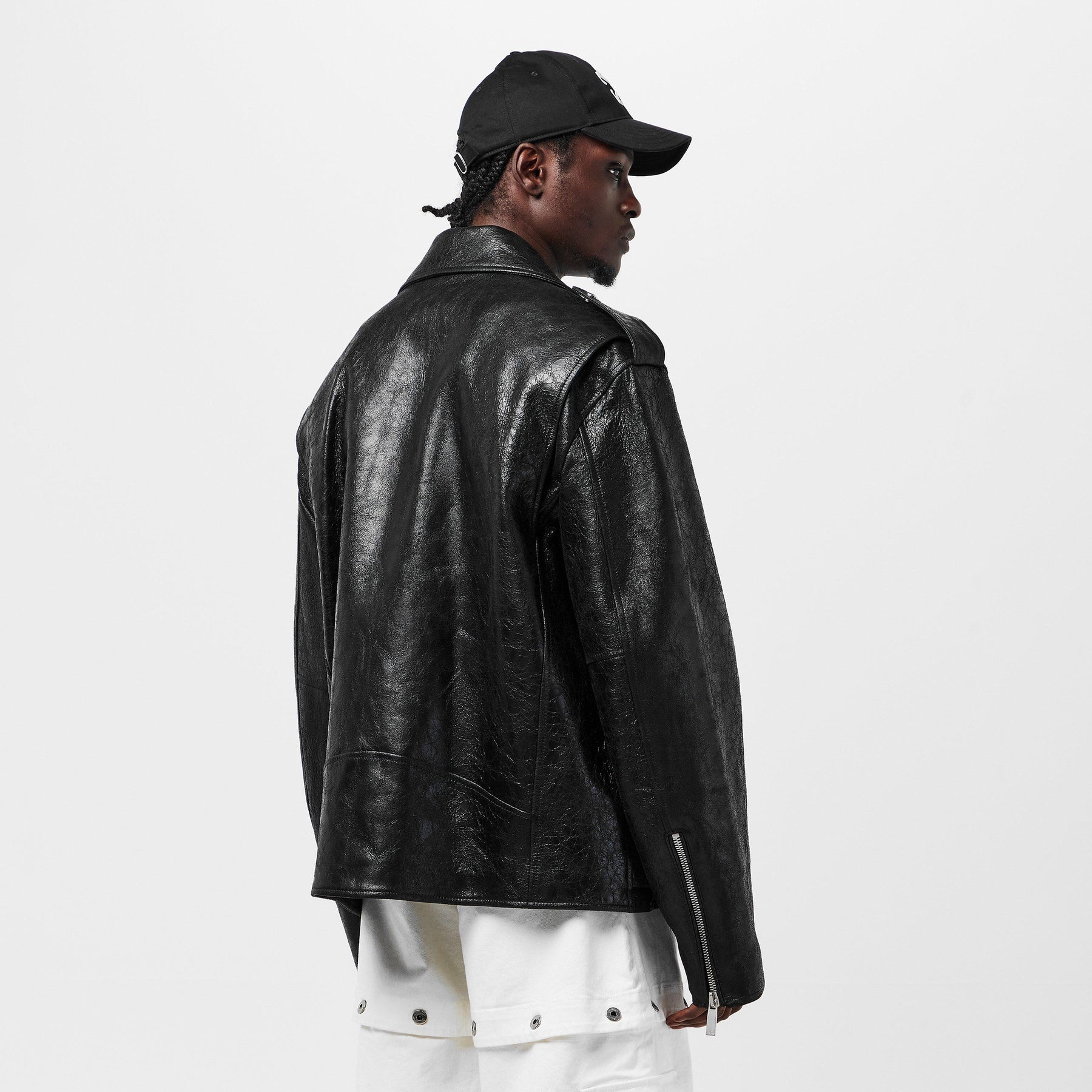 Off Lethr Biker Jkt Sn99