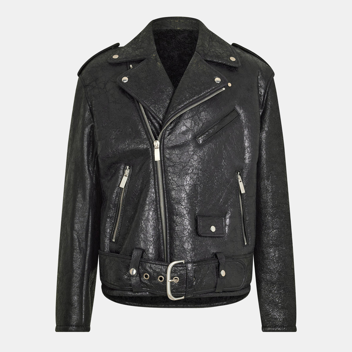 Off Lethr Biker Jkt Sn99
