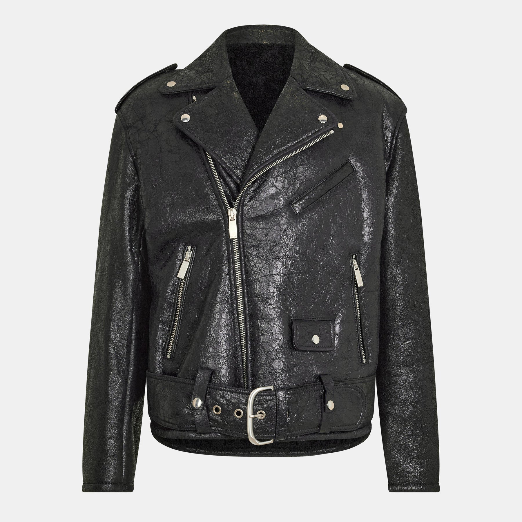 Off Lethr Biker Jkt Sn99