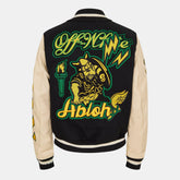 Off Lthr Varsity Jkt Sn99
