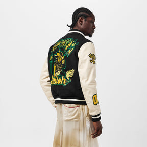 Off Lthr Varsity Jkt Sn99