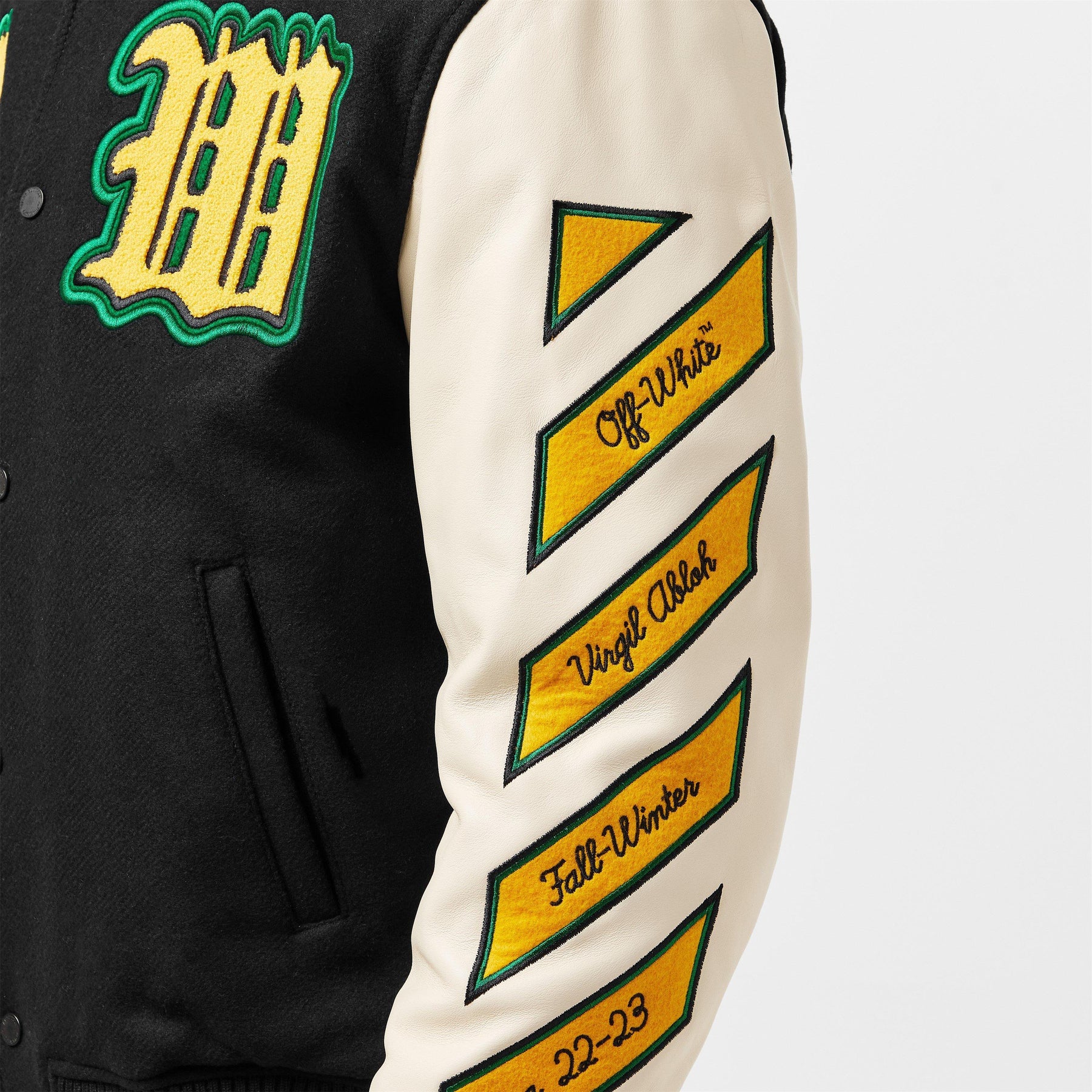 Off Lthr Varsity Jkt Sn99