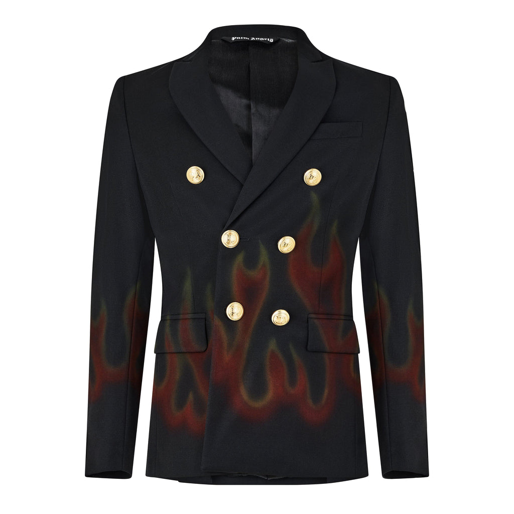 Men's Burning Double-Breasted Blazer