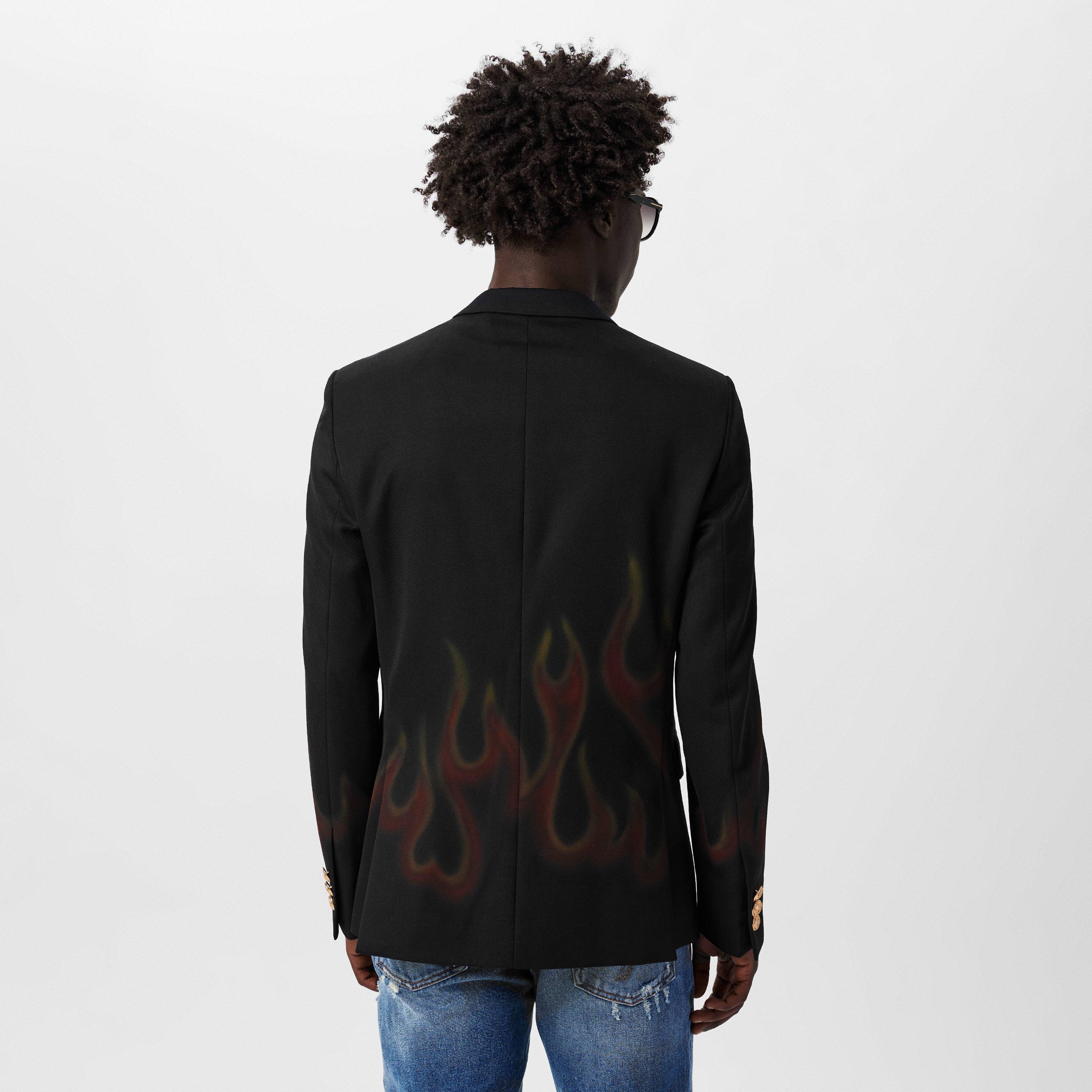 Men's Burning Double-Breasted Blazer