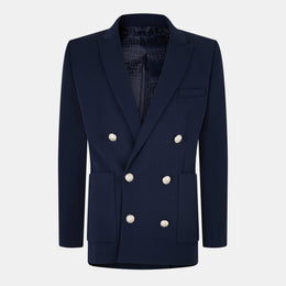 Military Inspired Gold Button Blazer