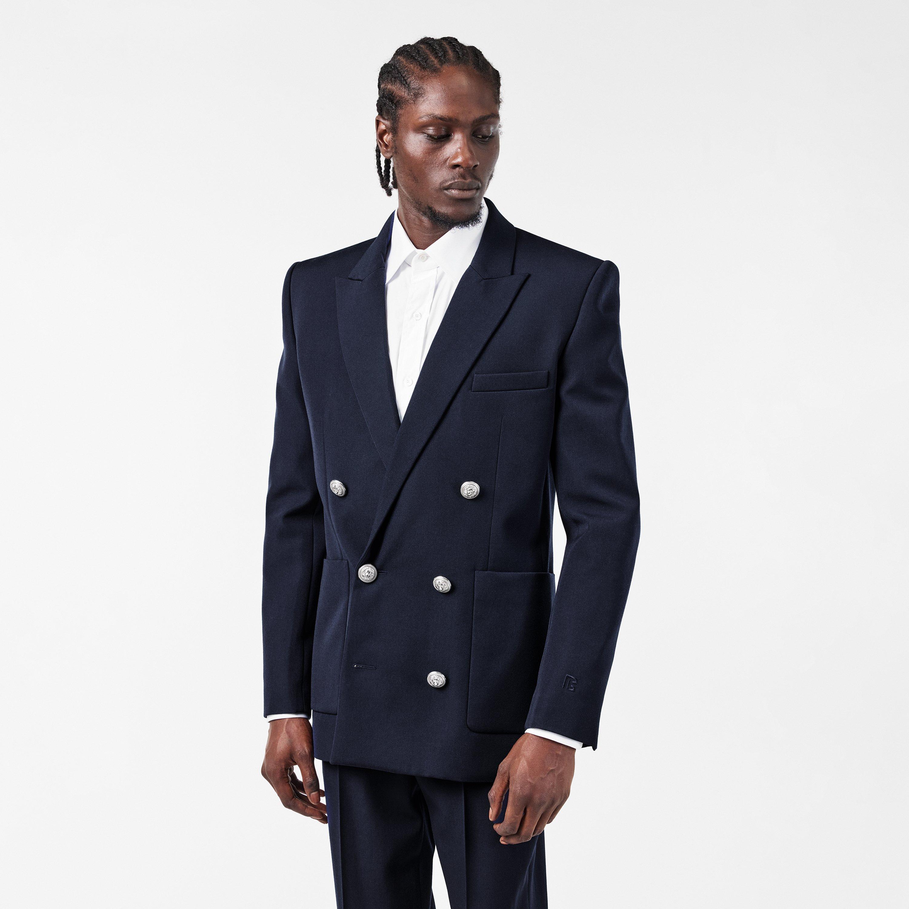 Military Inspired Gold Button Blazer