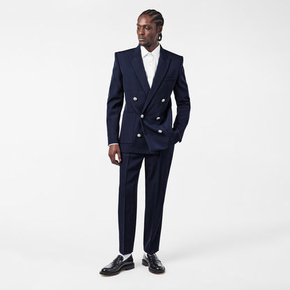 Military Inspired Gold Button Blazer