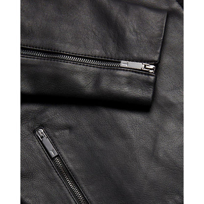 Lizia Leather Structured Fit Biker Jacket