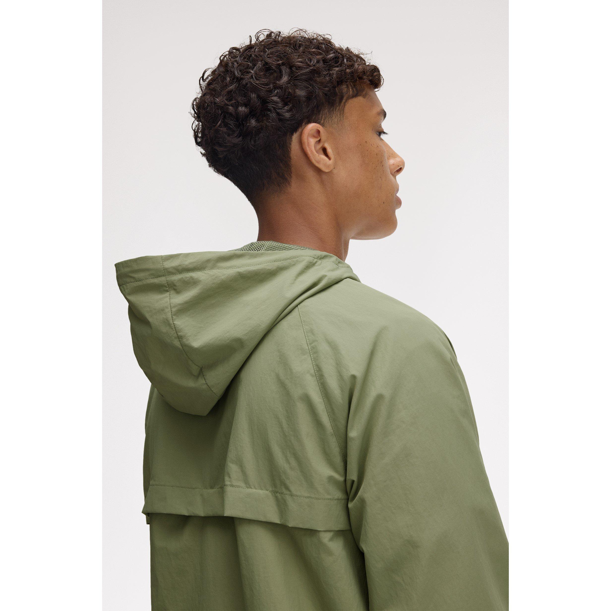Taslan Hooded Shell Rain Anorak