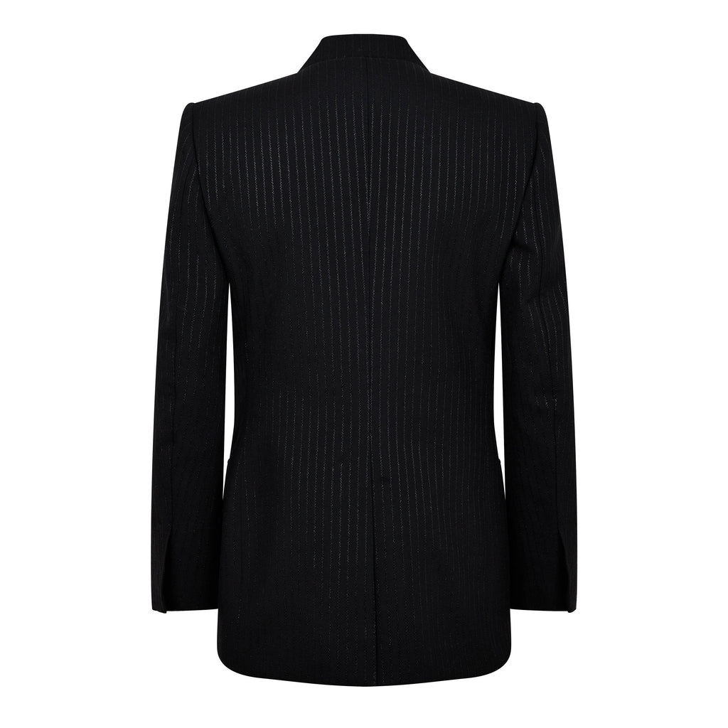 Slim-Fit Double-Breasted Wool And Silk-Blend Suit Jacket Mens