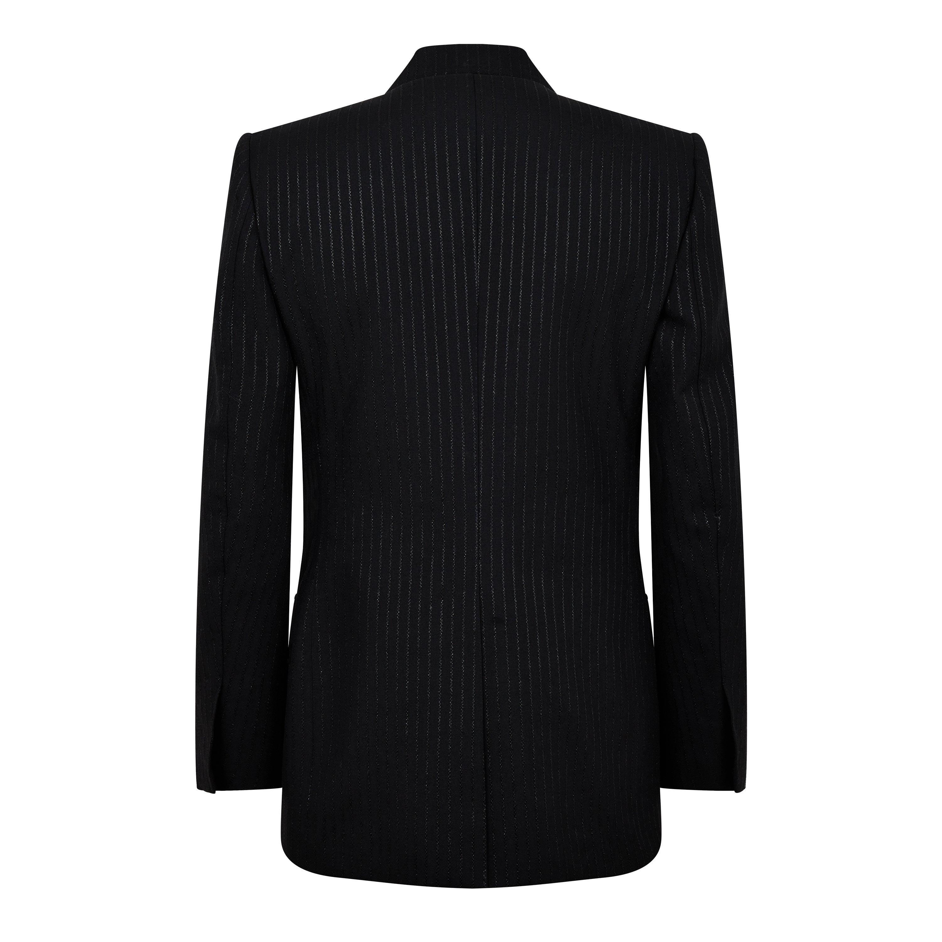 Slim-Fit Double-Breasted Wool And Silk-Blend Suit Jacket Mens