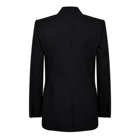 Slim-Fit Double-Breasted Wool And Silk-Blend Suit Jacket Mens