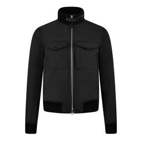 Silk Knit Blouson Jacket