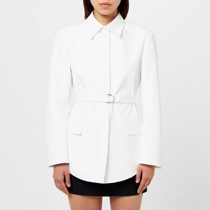 Poplin Belted Shirt Jacket