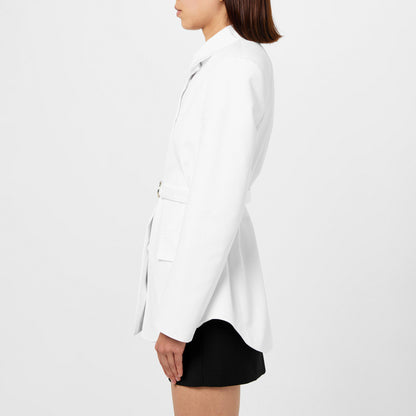 Poplin Belted Shirt Jacket
