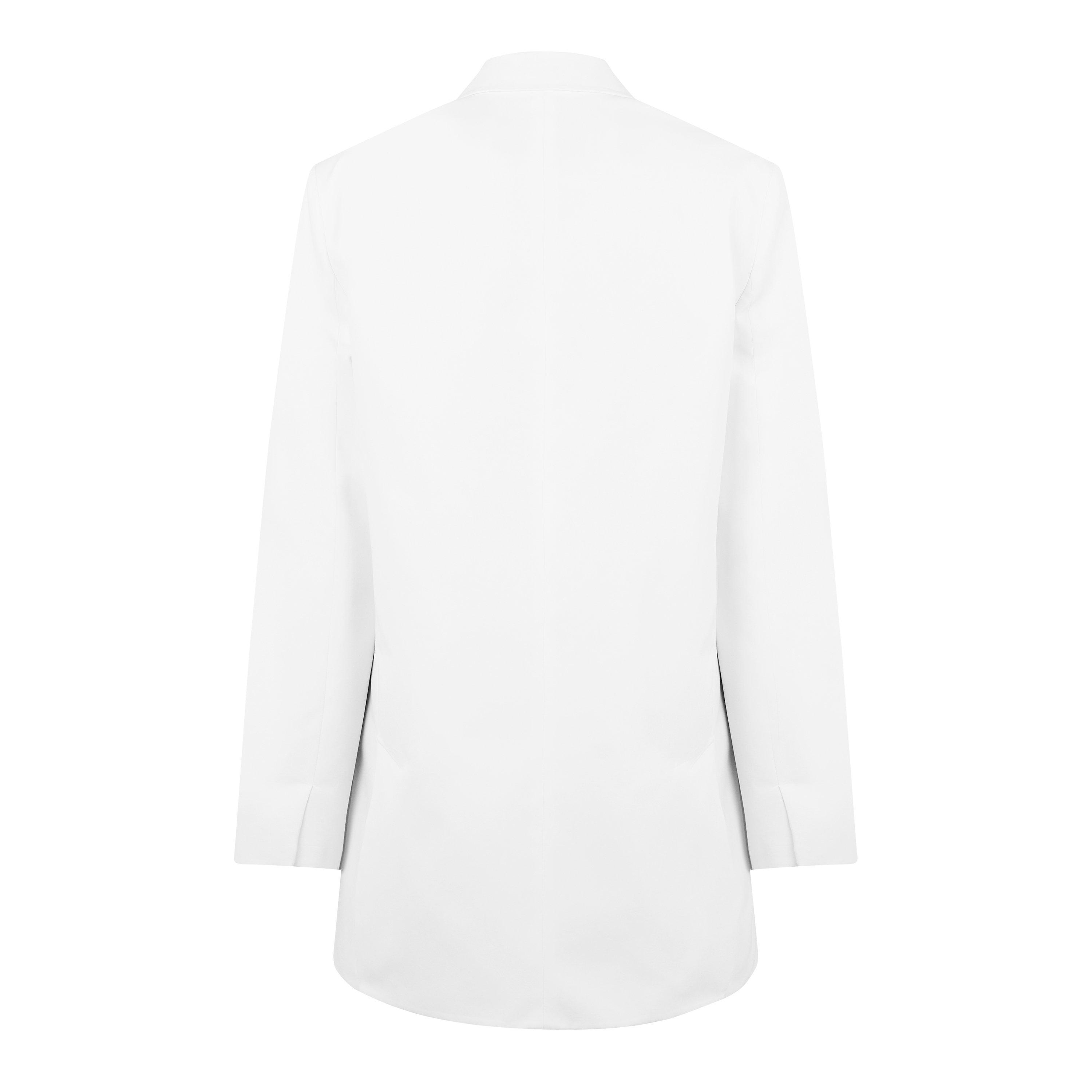 Double Breasted Cotton Long Sleeve Blazer