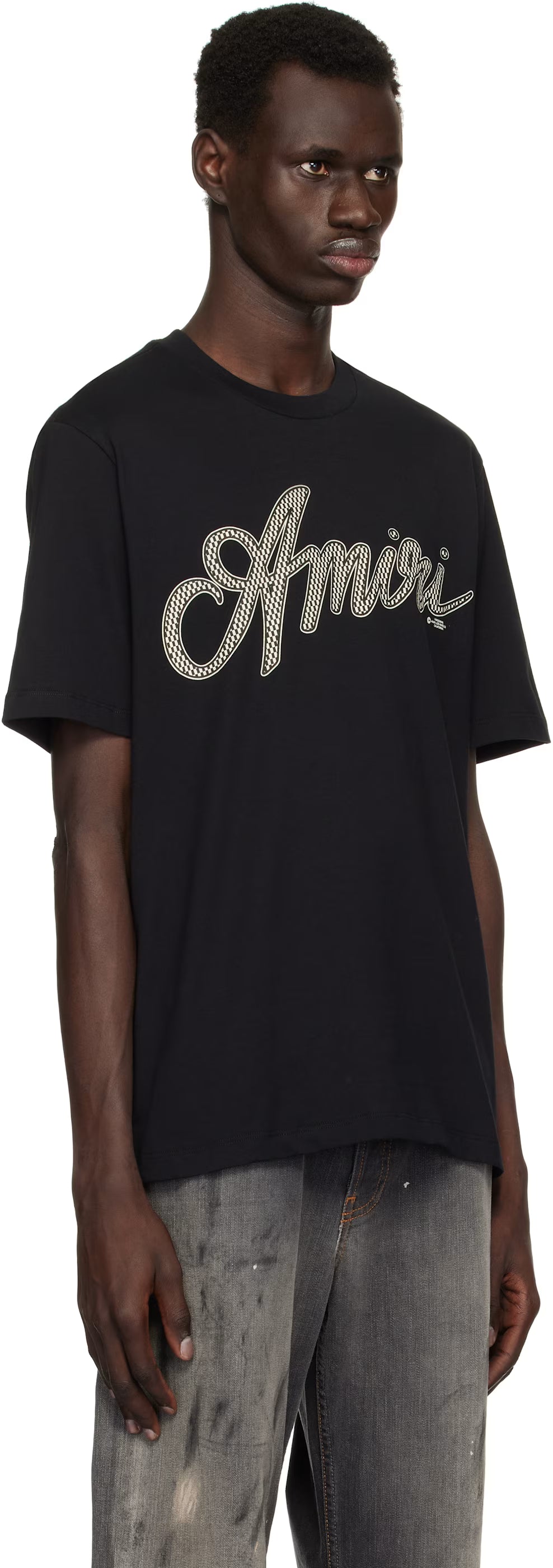 Black 'Amiri' Script T-shirt