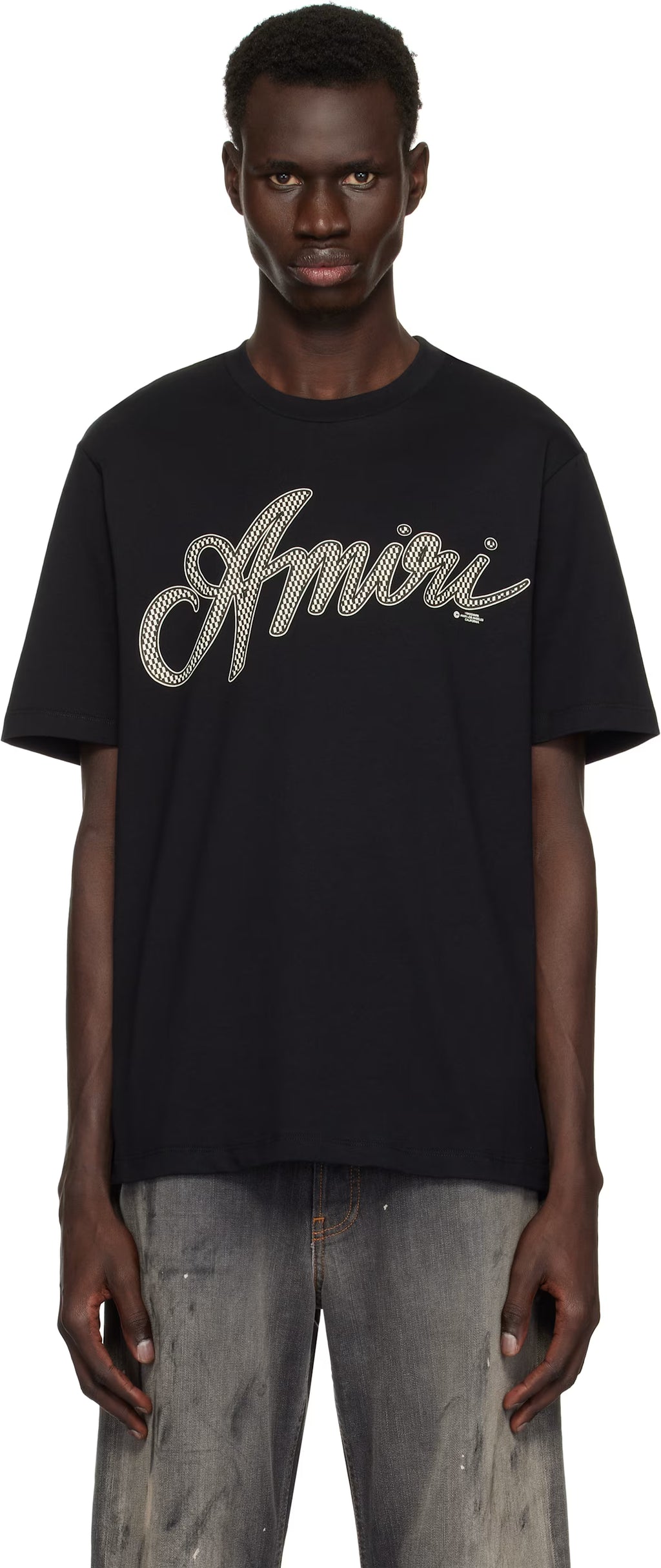 Black 'Amiri' Script T-shirt