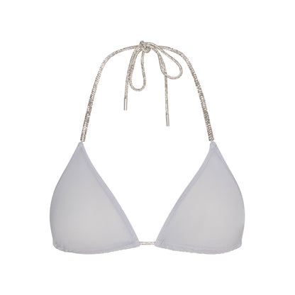 Rhinestone Knit Triangle Bralette