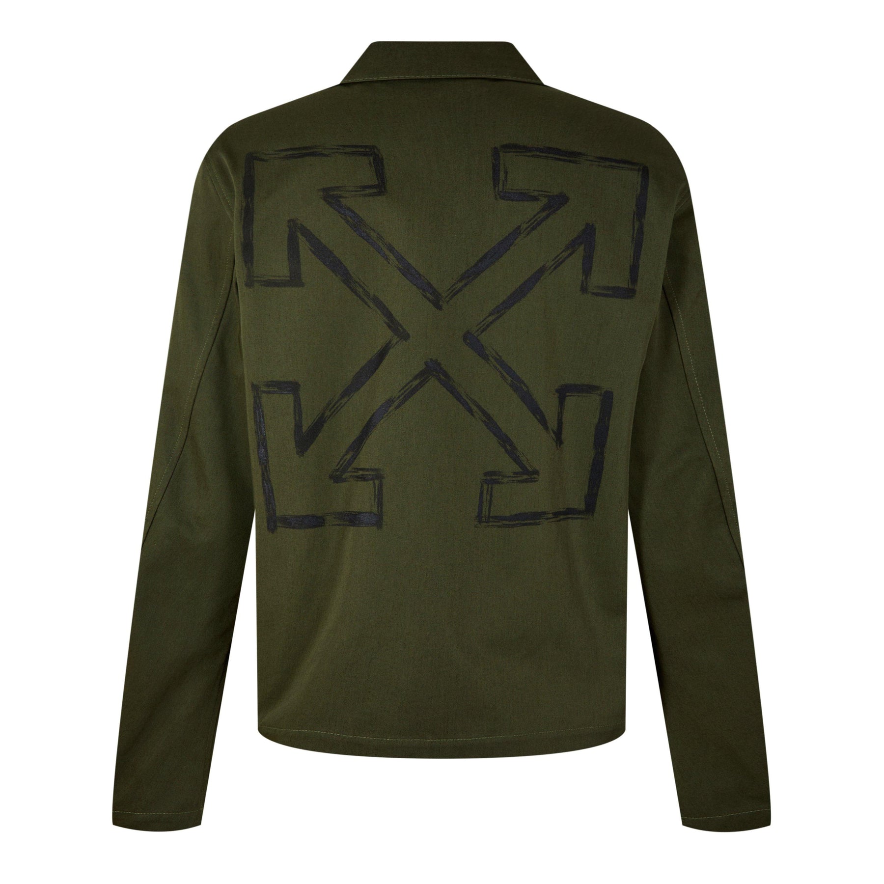 Men's Arrow Sleek Zip-Up Design Overshirt