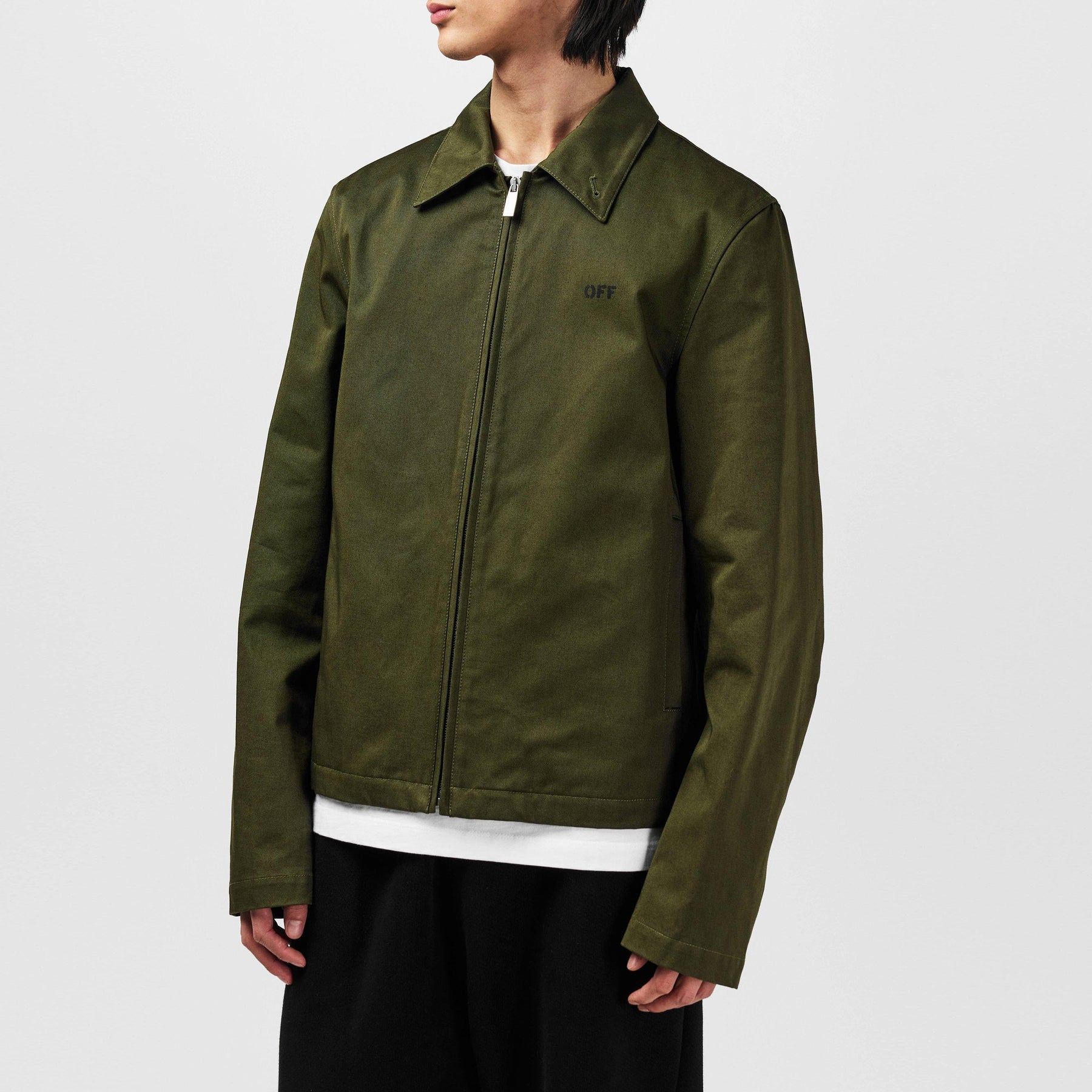 Men's Arrow Sleek Zip-Up Design Overshirt