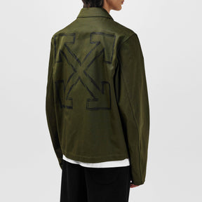 Men's Arrow Sleek Zip-Up Design Overshirt