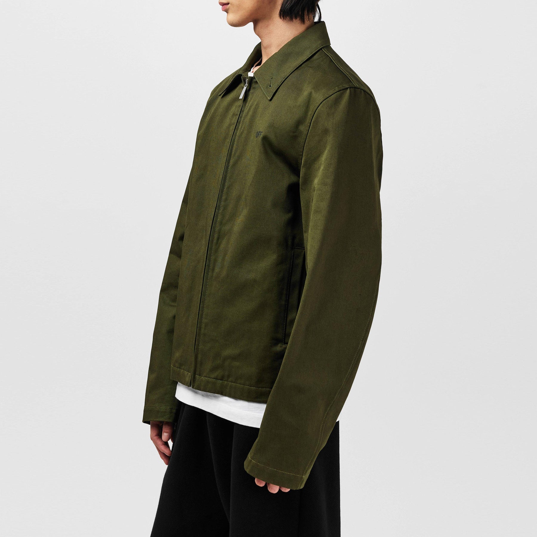 Men's Arrow Sleek Zip-Up Design Overshirt